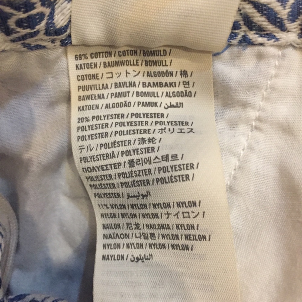 Blue Patterned Shorts - Picture 4 of 5